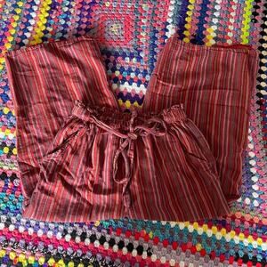 Striped american eagle cropped pants